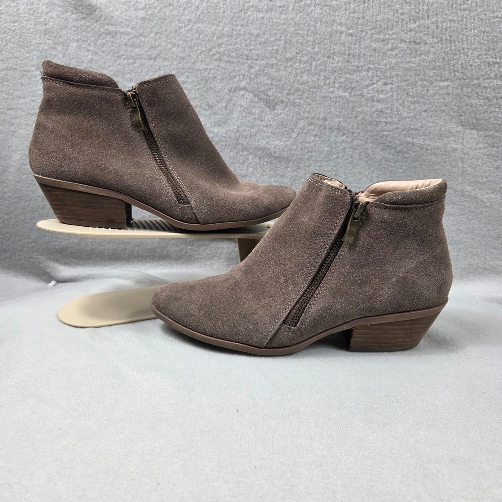 Apri Italian Shoemakers Gravity Booties Womens 8M Brown Excellent Suede Leather